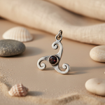将图像加载到图库查看器中, 925 Silver Garnet Pendant Necklace for Women | Daily Wear