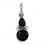 将图像加载到图库查看器中, 925 Silver Onyx Pendant for Women | Black Gemstone Jewelry