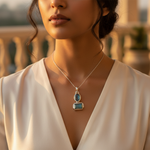 将图像加载到图库查看器中, 925 Silver Labradorite Pendant for Women | Gemstone Jewelry