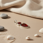 将图像加载到图库查看器中, 925 Silver Red Carnelian Pendant for Women | Gemstone Jewelry