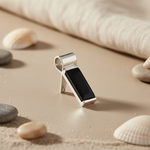 Load image into Gallery viewer, Chrome Plated Rectangular Cufflink | Men's Formal Jewelry Gift