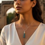 将图像加载到图库查看器中, 925 Silver Turquoise Pendant for Women | Gemstone Jewelry