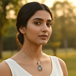 Load image into Gallery viewer, 925 Silver Smoky Quartz Teardrop Pendant | Women's Jewelry Gift