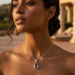 Load image into Gallery viewer, 925 Silver Smoky Quartz Teardrop Pendant | Women's Jewelry Gift