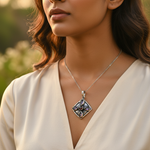 将图像加载到图库查看器中, 925 Silver Gemstone Pendant for Women | Artisan Jewelry Gift