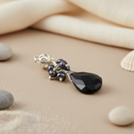 将图像加载到图库查看器中, 925 Silver Black Onyx Pearl Pendant for Women | Daily Wear Gift