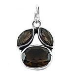将图像加载到图库查看器中, 925 Silver Smoky Quartz Pendant for Women | Gemstone Jewelry