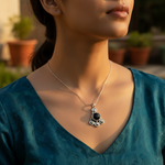 将图像加载到图库查看器中, 925 Silver Onyx Pendant for Women | Gemstone Jewelry Gift