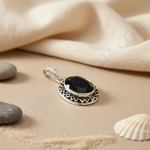 Load image into Gallery viewer, 925 Sterling Silver Black Onyx Pendant for Women | Gemstone Jewelry