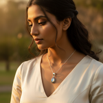 Load image into Gallery viewer, 925 Silver Moonstone Teardrop Pendant for Women | Gemstone Jewelry