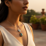 将图像加载到图库查看器中, 925 Silver Turquoise Teardrop Pendant for Women | Gemstone Jewelry