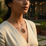 Load image into Gallery viewer, 925 Silver Amber Pendant for Women | Gemstone Jewelry