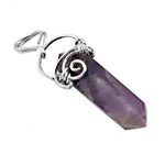 Load image into Gallery viewer, Silver Amethyst Crystal Pendant for Women | Gemstone Jewelry