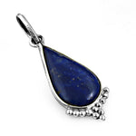 将图像加载到图库查看器中, 925 Silver Lapis Lazuli Teardrop Pendant for Women | Gemstone Jewelry