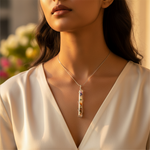 将图像加载到图库查看器中, Silver Gemstone Pendant Necklace for Women | Healing Jewelry Gift