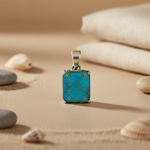 将图像加载到图库查看器中, 925 Silver Turquoise Pendant for Women | Gemstone Jewelry