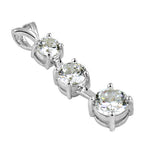 将图像加载到图库查看器中, 925 Silver Cubic Zirconia Pendant Necklace for Women