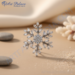 Load image into Gallery viewer, Silver Snowflake Pendant for Women | Crystal Jewelry