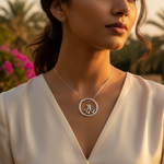 Load image into Gallery viewer, 925 Silver Abstract Ring with Green Gemstone | Women's Jewelry