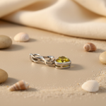 将图像加载到图库查看器中, 925 Silver Heart-Shaped Yellow Gemstone Pendant for Women
