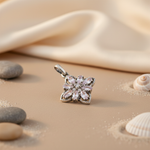 将图像加载到图库查看器中, 925 Silver Flower Pendant for Women | Gemstone Jewelry Gift