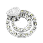将图像加载到图库查看器中, Silver Crystal Double Hoop Earrings for Women | Dazzling Jewelry