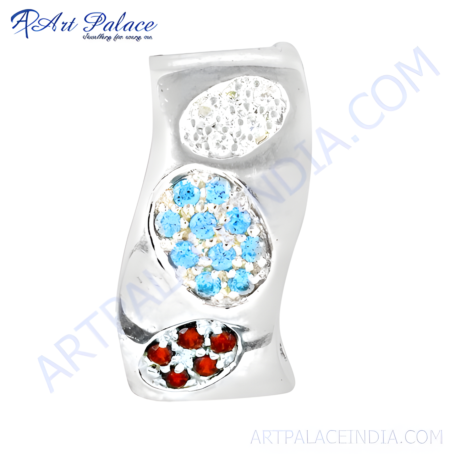 Fashion Accessories Cubic Zirconia Gemstone Silver Pendant