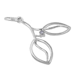 将图像加载到图库查看器中, 925 Silver Leaf Pendant for Women | Modern Silver Jewelry