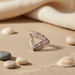 Load image into Gallery viewer, 925 Silver Pink & White Gemstone Pendant for Women | Daily Wear
