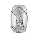 将图像加载到图库查看器中, Silver Cubic Zirconia Bead for Jewelry Making | DIY Supplies