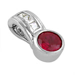 Load image into Gallery viewer, Silver Ruby Pendant Necklace | Red Gemstone Jewelry Gift