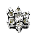 将图像加载到图库查看器中, 925 Silver Cubic Zirconia Flower Pendant | Women's Jewelry Gift