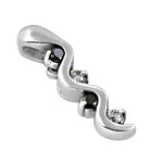 Load image into Gallery viewer, Silver Diamond Pendant for Women | Modern Design Jewelry