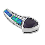 将图像加载到图库查看器中, 925 Silver Opal & Amethyst Pendant for Women | Gemstone Jewelry