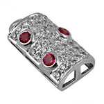将图像加载到图库查看器中, Silver Ruby Pendant for Women | Gemstone Jewelry Gift