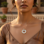 Load image into Gallery viewer, gold plating & Silver Heart Pendant Necklace | Women's Crystal Jewelry