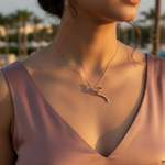 将图像加载到图库查看器中, gold plating Diamond Pendant for Women | Modern Jewelry Gift