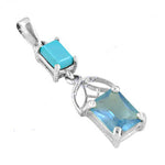 将图像加载到图库查看器中, 925 Silver Blue Gemstone Pendant for Women | Modern Jewelry