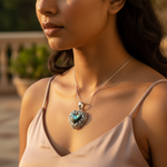 Load image into Gallery viewer, 925 Silver Abalone Heart Pendant | Women's Necklace Gift