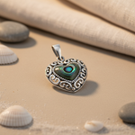 Load image into Gallery viewer, 925 Silver Abalone Heart Pendant | Women's Necklace Gift