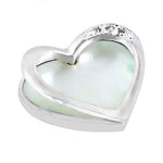 将图像加载到图库查看器中, Silver Heart Pearl Pendant for Women | Daily Wear Necklace