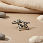 将图像加载到图库查看器中, 925 Silver Star Pendant with Green Gemstones | Women's Jewelry