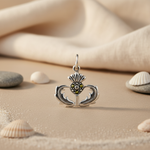 将图像加载到图库查看器中, 925 Sterling Silver Thistle Pendant | Scottish Jewelry