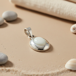 将图像加载到图库查看器中, 925 Silver Oval Pendant for Women | Daily Wear Necklace