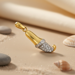 将图像加载到图库查看器中, gold plating Pave Diamond Pendant for Women | Elegant Jewelry