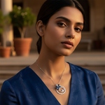 Load image into Gallery viewer, 925 Silver Blue Sapphire Flower Pendant for Women | Gift