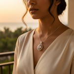 Load image into Gallery viewer, 925 Silver Oval Cubic Zirconia Pendant for Women | Gift Jewelry