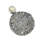 将图像加载到图库查看器中, 925 Silver Filigree Pendant with Moonstone | Women's Jewelry