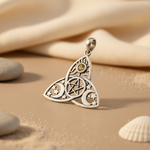 将图像加载到图库查看器中, 925 Silver Trinity Knot Pendant Necklace | Women's Jewelry Gift