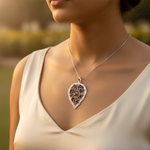 将图像加载到图库查看器中, 925 Silver Garnet Leaf Pendant for Women | Gemstone Jewelry